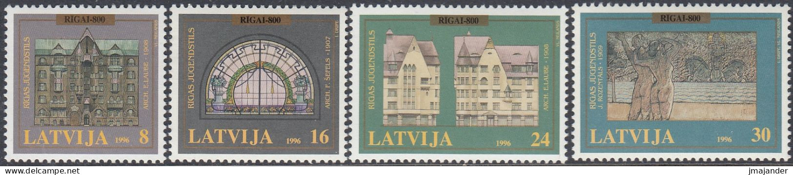Latvia 1996 - The 800th Anniversary Of Riga - Mi 410-413 ** MNH - Lettland