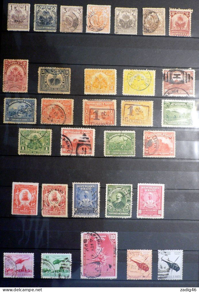 HAITI - PETIT LOT DE TIMBRES NEUFS ET OBLITERES - Haití