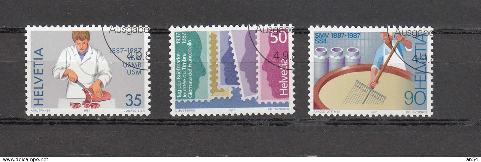 1987      N° 750 à 752  OBLITERATIONS PREMIER JOUR      CATALOGUE SBK - Used Stamps