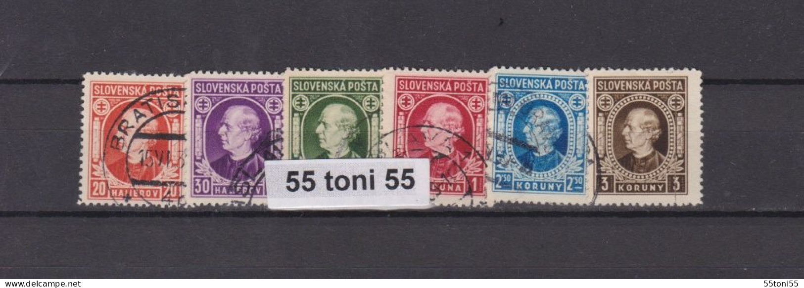 1939 P. Hlinka Mi- 37/42 – Used (O) Slovaquie / Slovakia - Oblitérés