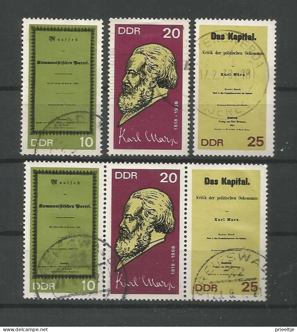 DDR 1968 Karl Marx Y.T. 1061/1063+1063A (0) - Oblitérés