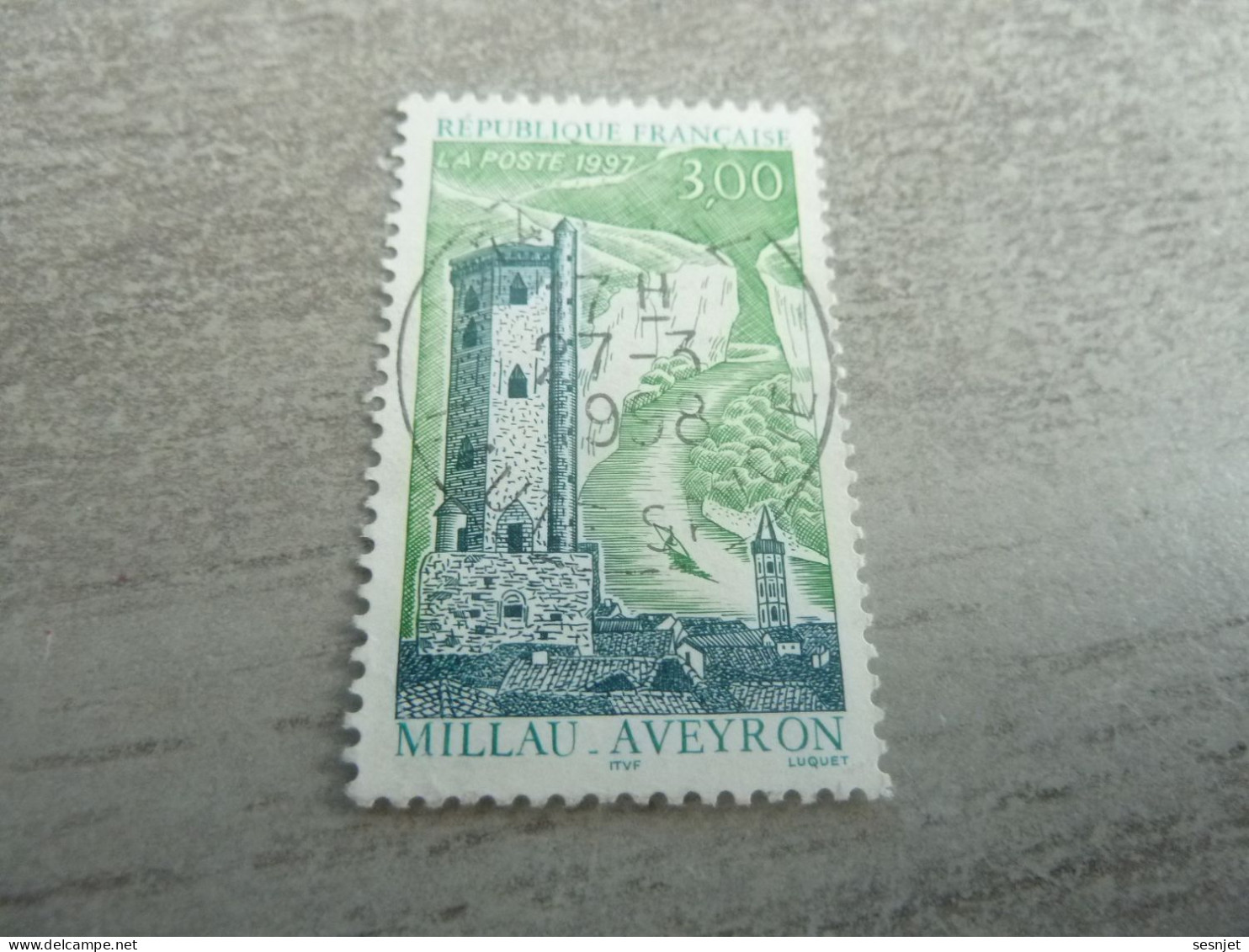 Millau (Aveyron) - 3f. - Yt 3079 - Vert Clair Et Vert Foncé - Oblitéré - Année 1997 - - Gebruikt