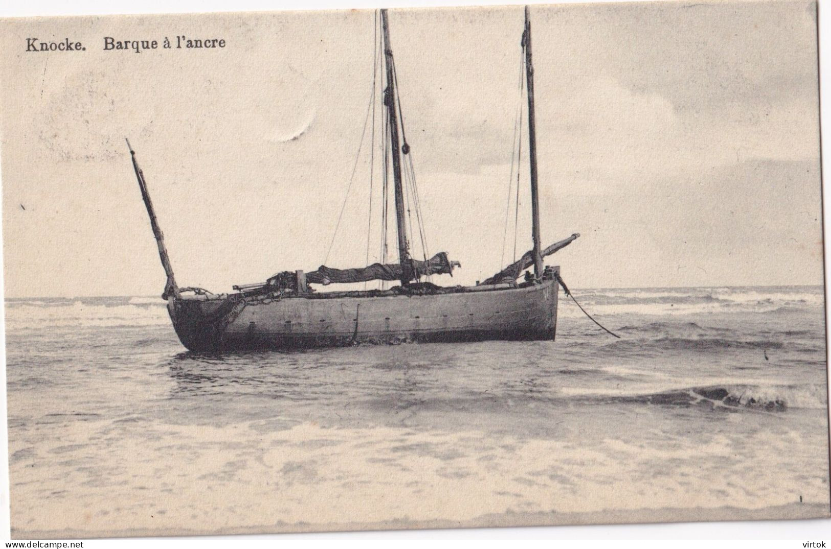 KNOKKE :   1913. (    Ecrit Avec Timbre - Met Zegel  )  Boot - Knokke