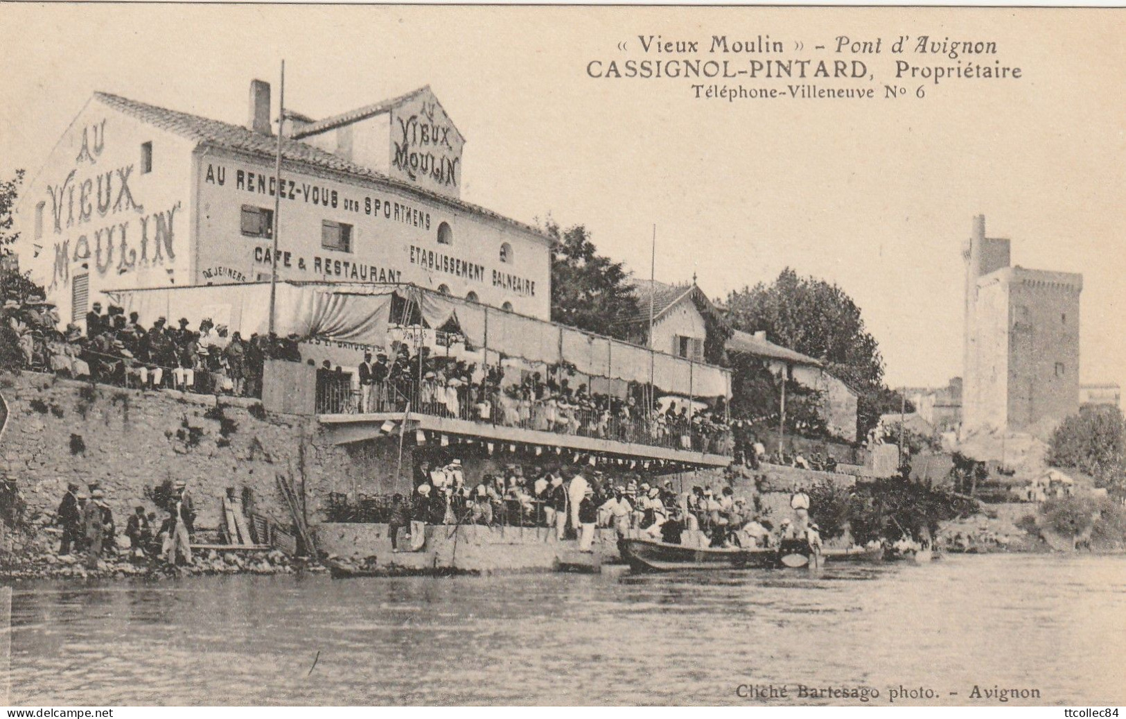 CPA-30-VILLENEUVE LES AVIGNON-Vieux Moulin-Cassignol Pintard-Animée - Villeneuve-lès-Avignon