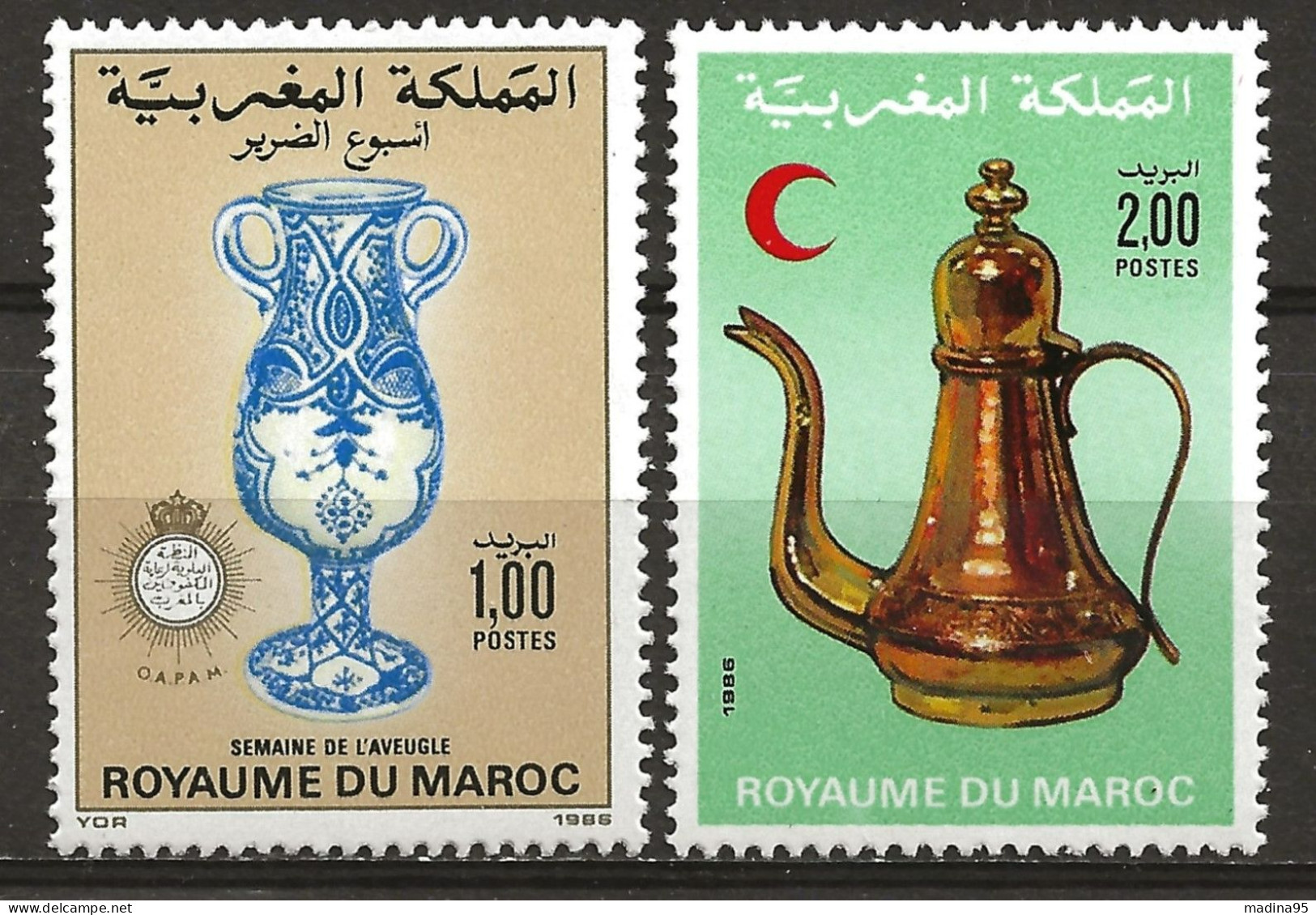 MAROC: **, N° YT 1003 Et 1004, TB - Maroc (1956-...)