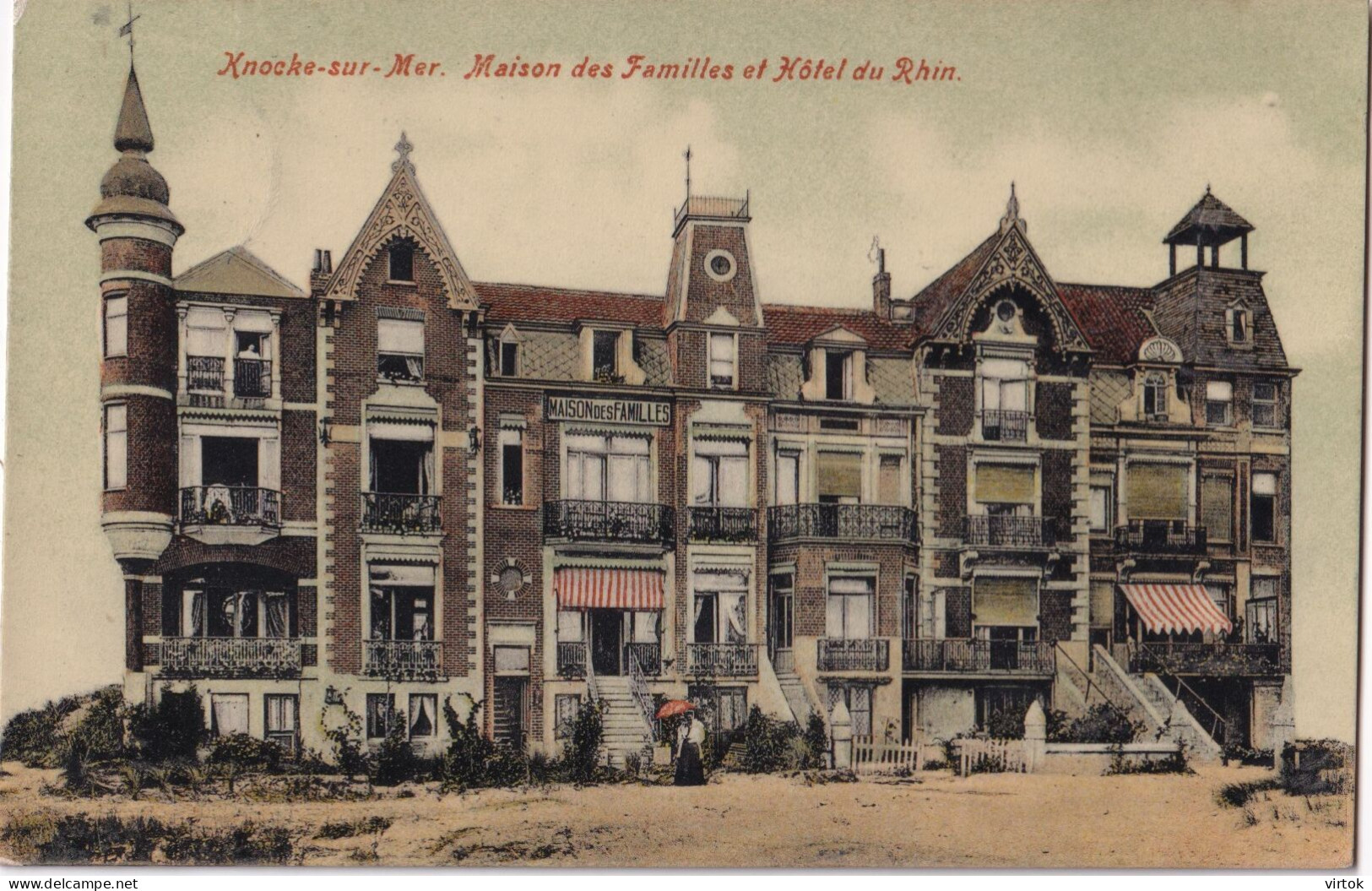 KNOKKE :   1909  . (    Ecrit Avec Timbre - Met Zegel  ) - Knokke