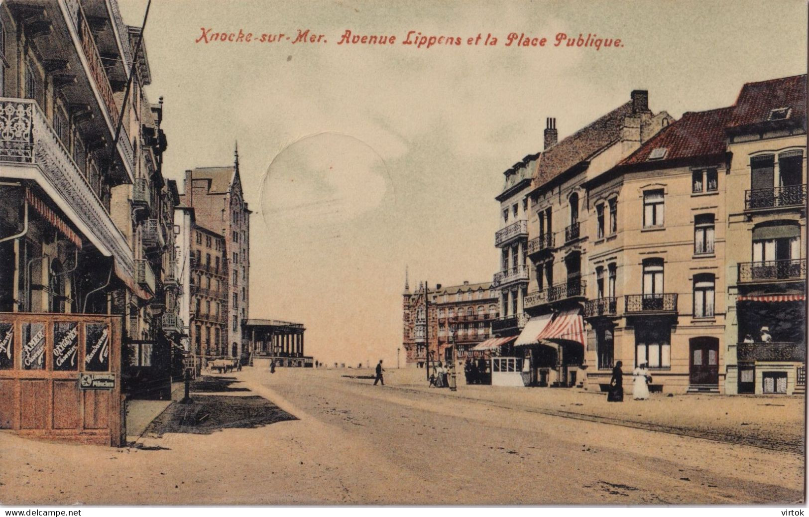 KNOKKE :   1909  . (    Ecrit Avec Timbre - Met Zegel  ) - Knokke