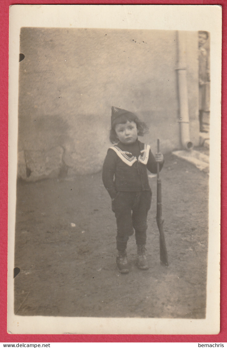 Carte Photo Enfant Soldat - Other & Unclassified