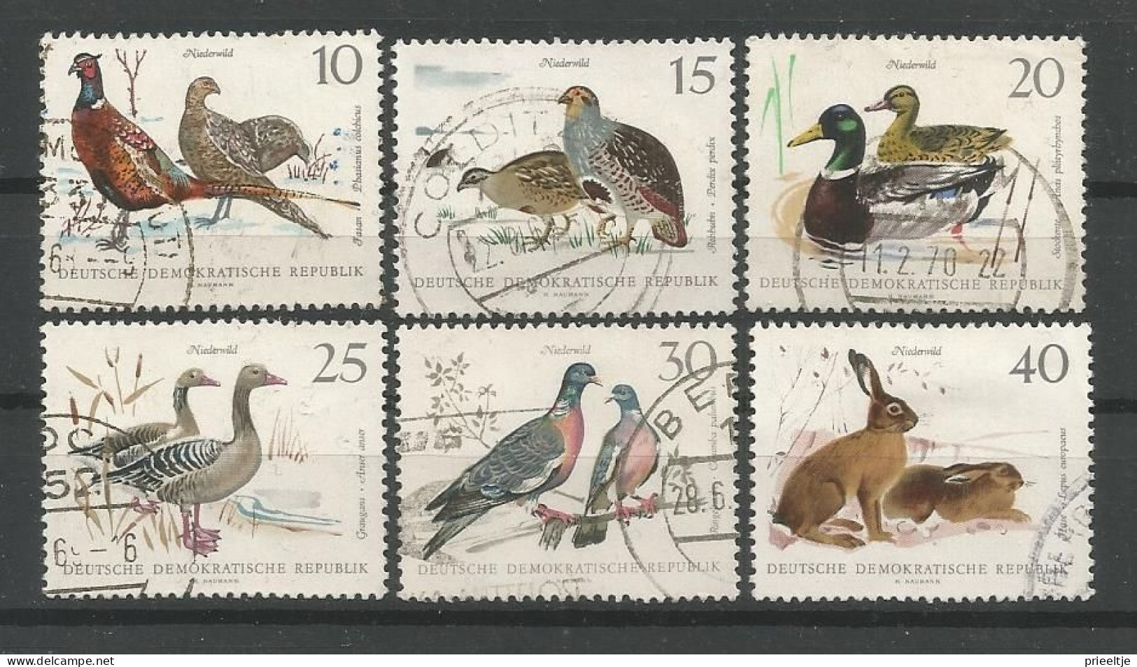 DDR 1968 Fauna Y.T. 1053/1058 (0) - Used Stamps