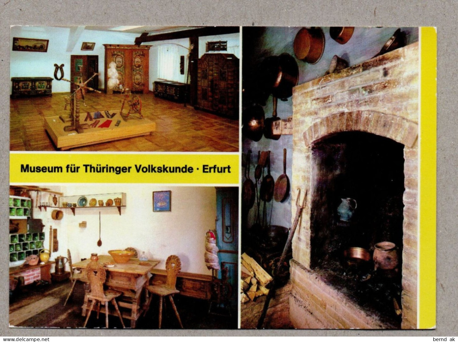 031# BRD - 12  Color  - AK:  Erfurt - IGA, Krämerbrücke, Malsdorf, Fischmarkt, Rathaus, Kirchen  (alle im Bild)