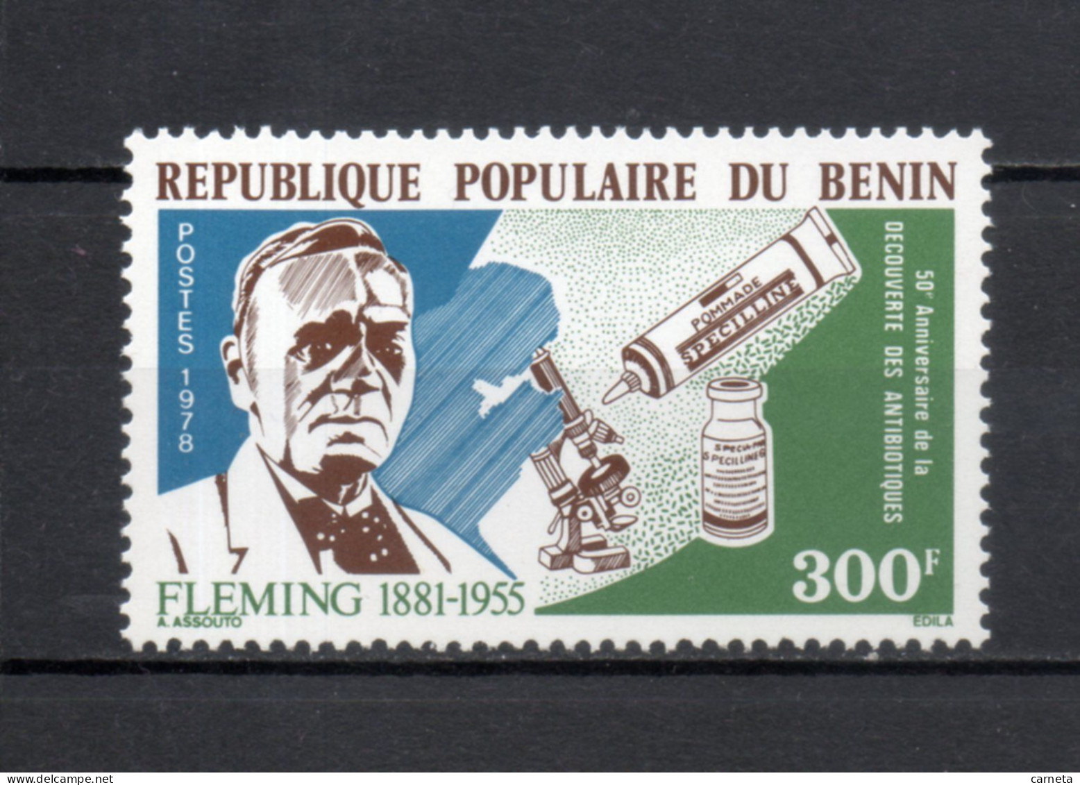 BENIN   N° 410  NEUF SANS CHARNIERE  COTE 5.50€   FLEMING - Benin - Dahomey (1960-...)