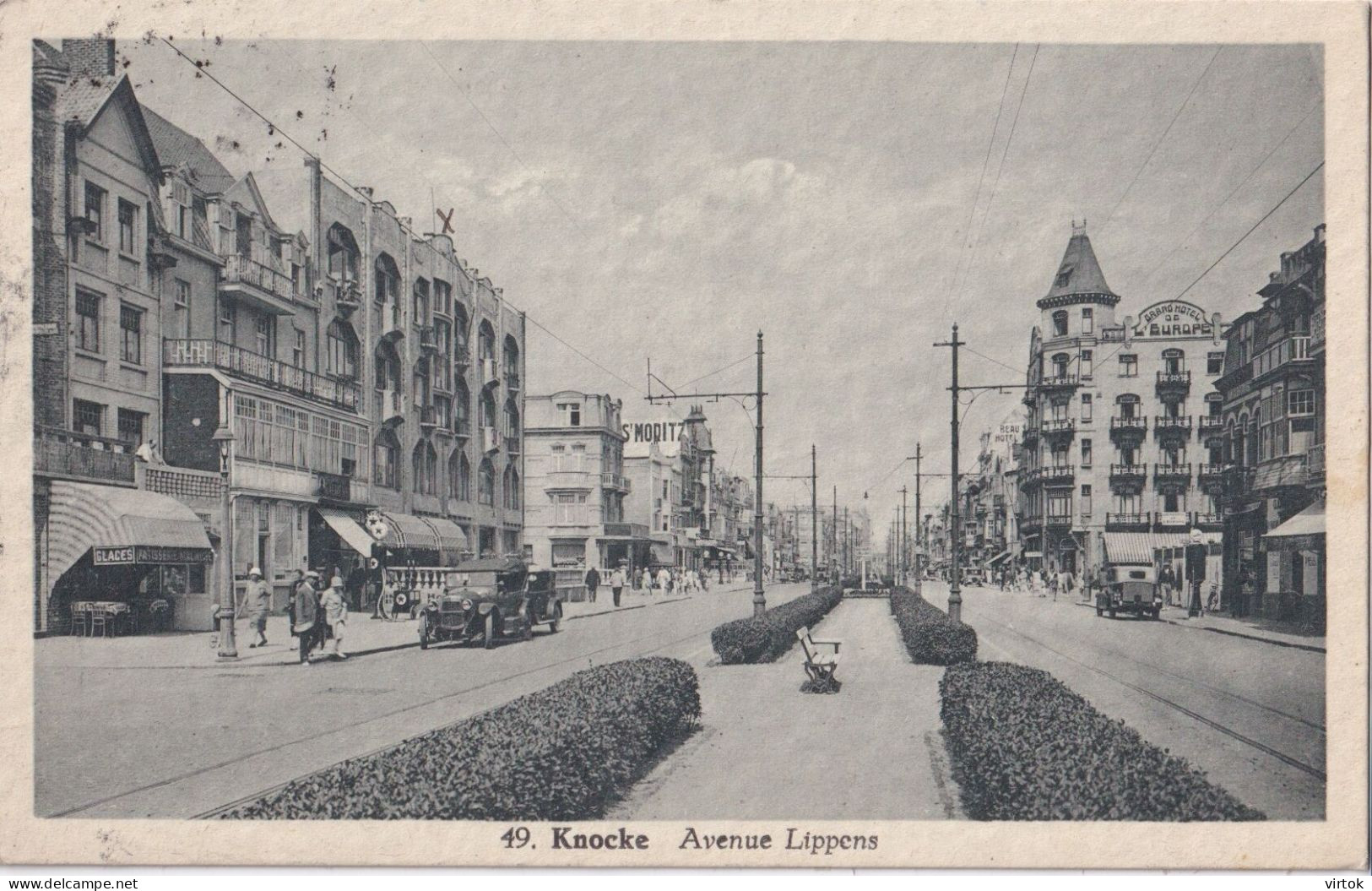 KNOKKE :  1931     Old Car . (    Ecrit Avec Timbre - Met Zegel  ) - Knokke