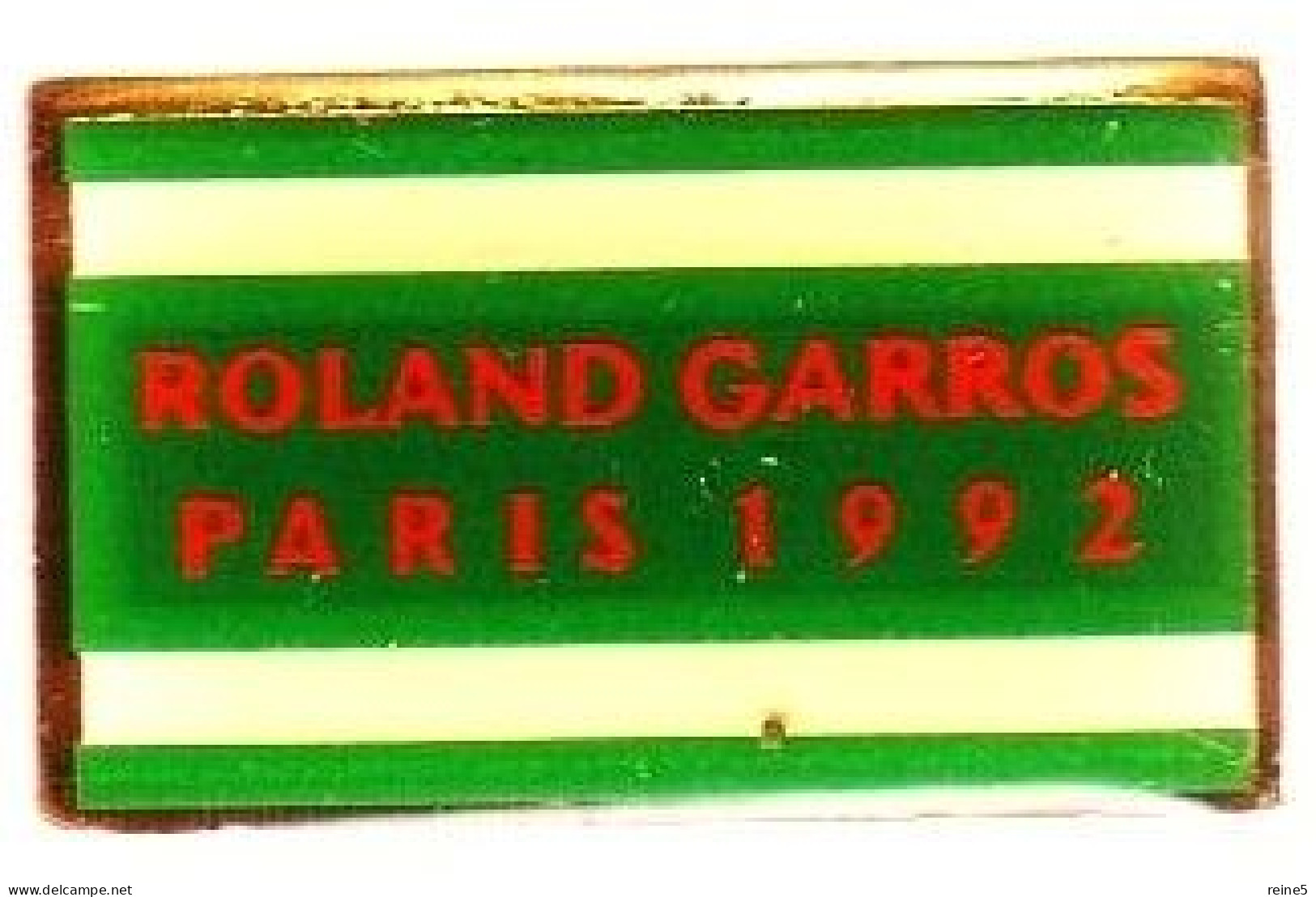 PIN'S ROLAND GARROS PARIS 1992 > PIN'S LONG 2.5 S/ 1.5CM -TRES BON ETAT -REF-TTP-SP-TEN-11 - Tennis