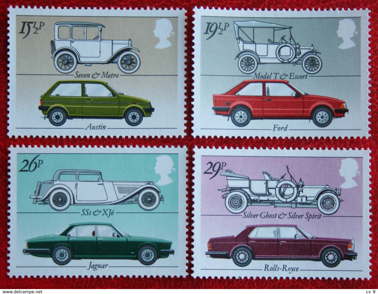 Car Auto Voiture Wagen (Mi 929-932) 1982 POSTFRIS MNH ** ENGLAND GRANDE-BRETAGNE GB GREAT BRITAIN - Neufs