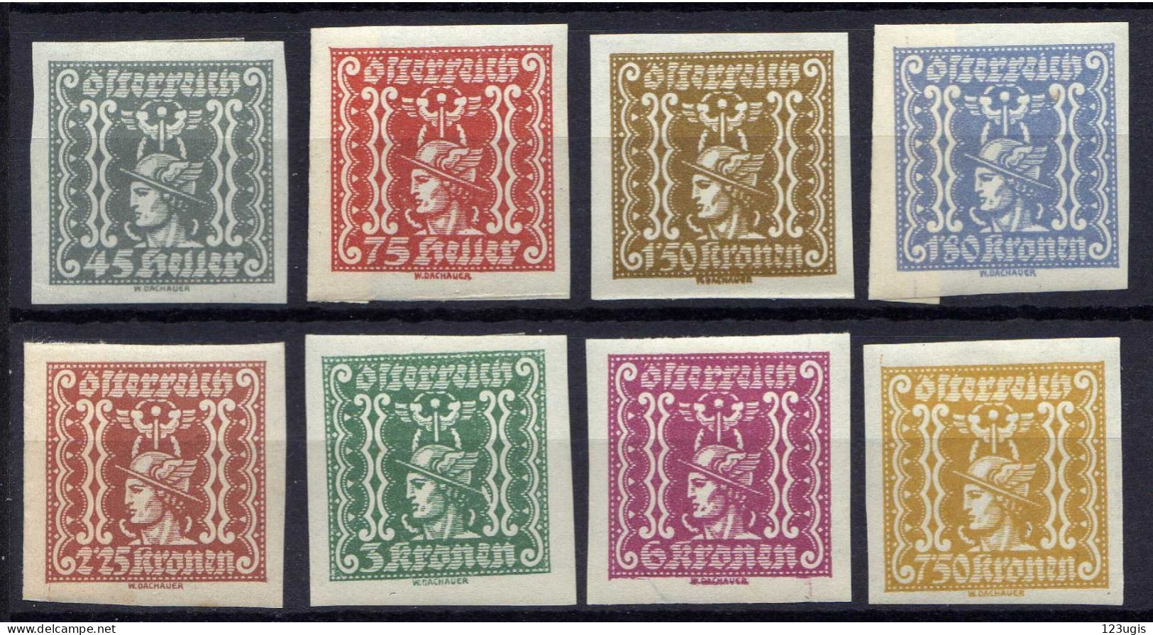 Österreich 1921 Mi 409-416 * [200424XIV] - Unused Stamps