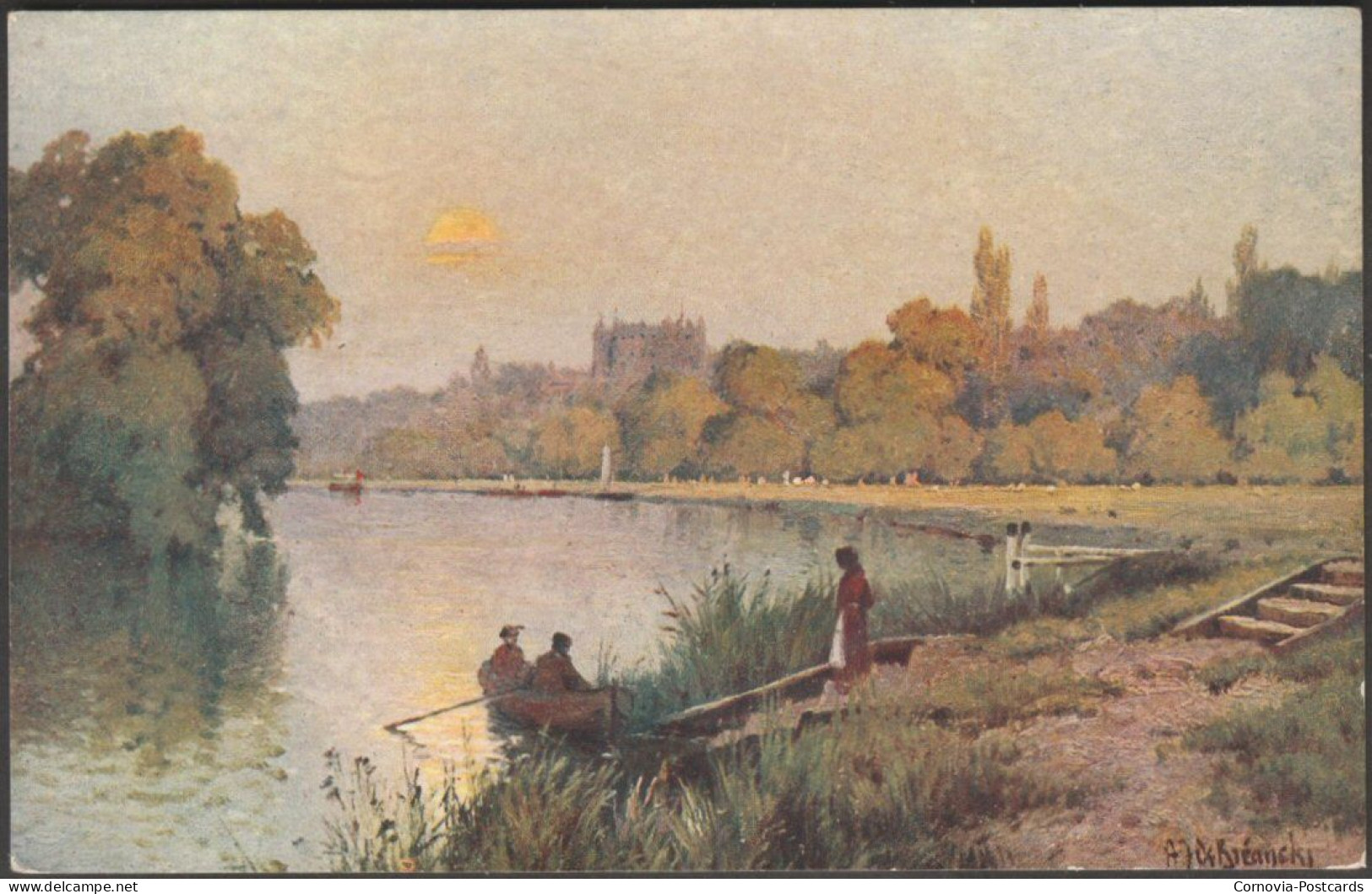Twickenham Ferry, Middlesex, C.1920 - Joseph Mears Postcard - Middlesex