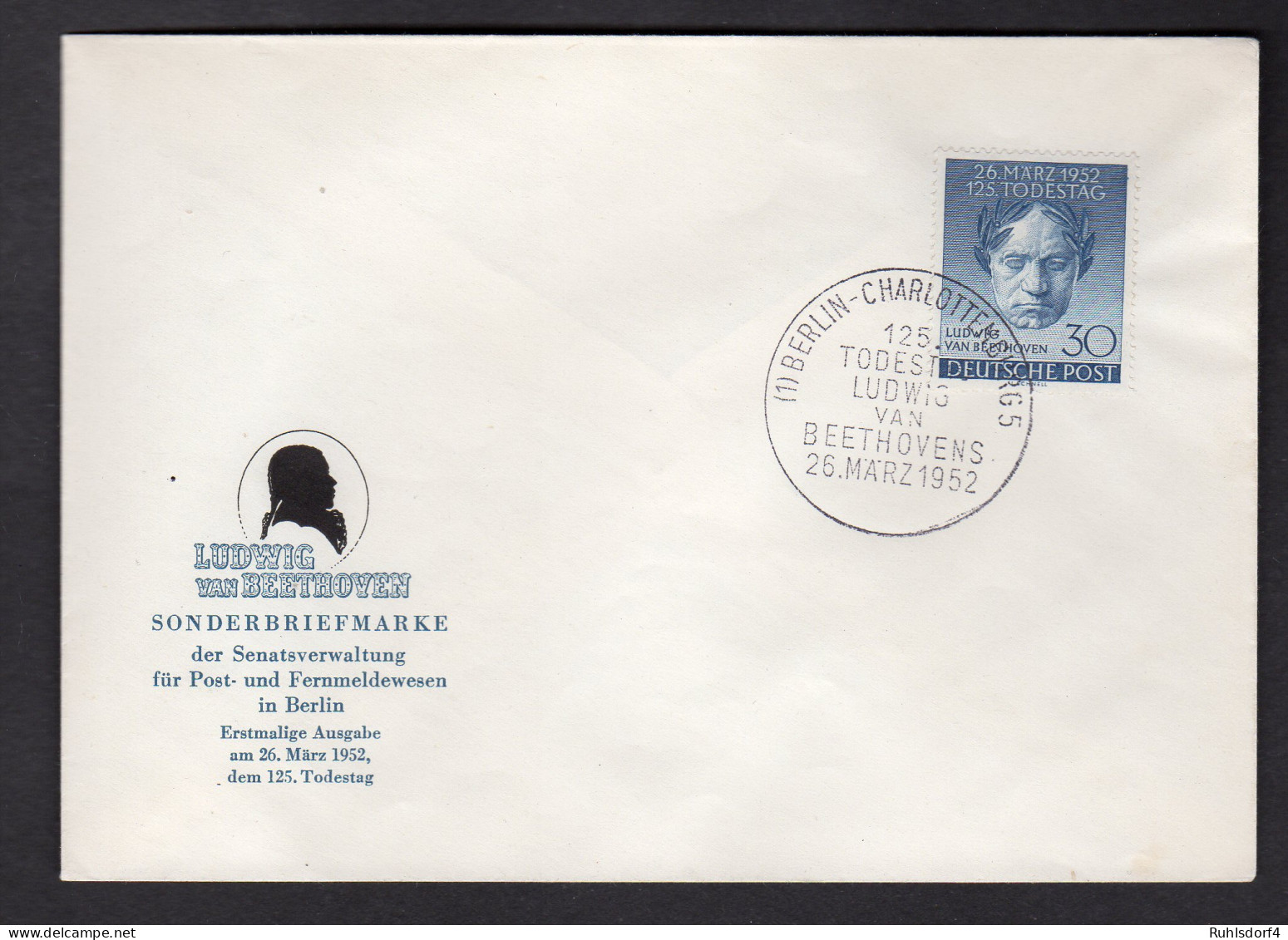 Berlin, FDC Beethoven Mi.-Nr. 87 - Otros & Sin Clasificación