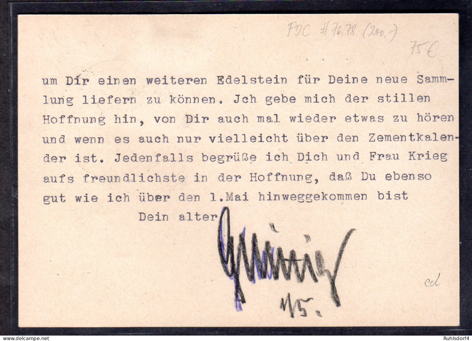 Berlin, FDC. Mi.-Nr. 76 + 78, Bedarfsgebraucht - Otros & Sin Clasificación