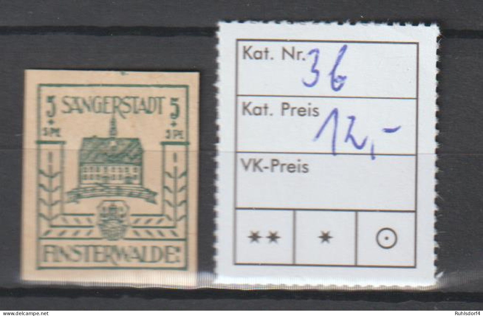 Finsterwalde, Nr. 3 In B-Farbe,  ** (MNH) - Postfris