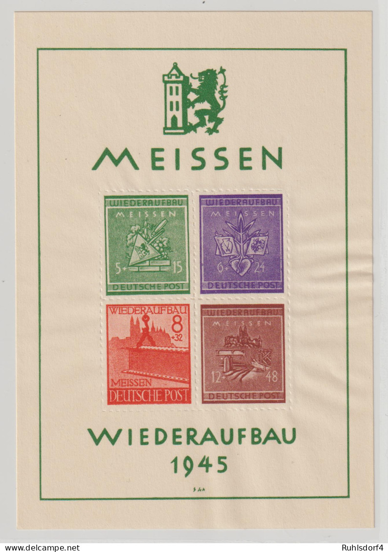 Meißen Wiederaufbaublock, * (MLH) - Mint