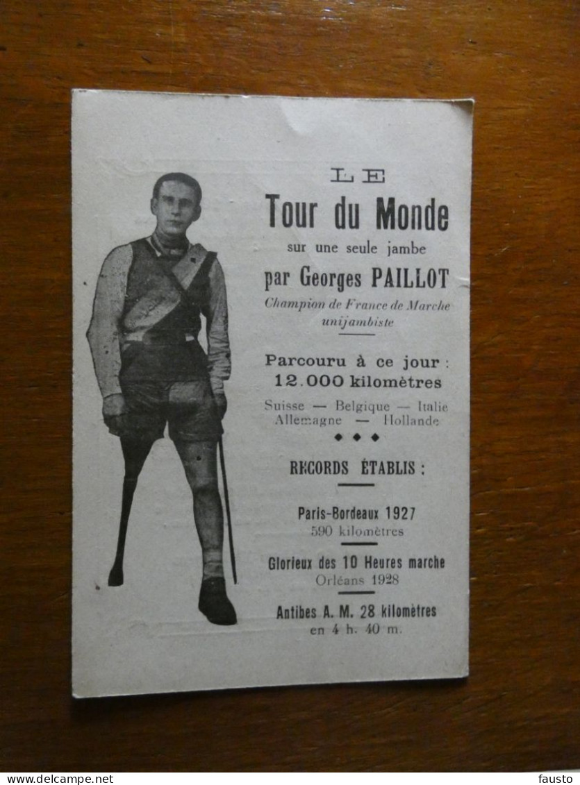 Le Tour Du Monde Sur Une Seule Jambe Par Georges Paillot Champion De France De Marche Unijambiste - Sport Paralimpici