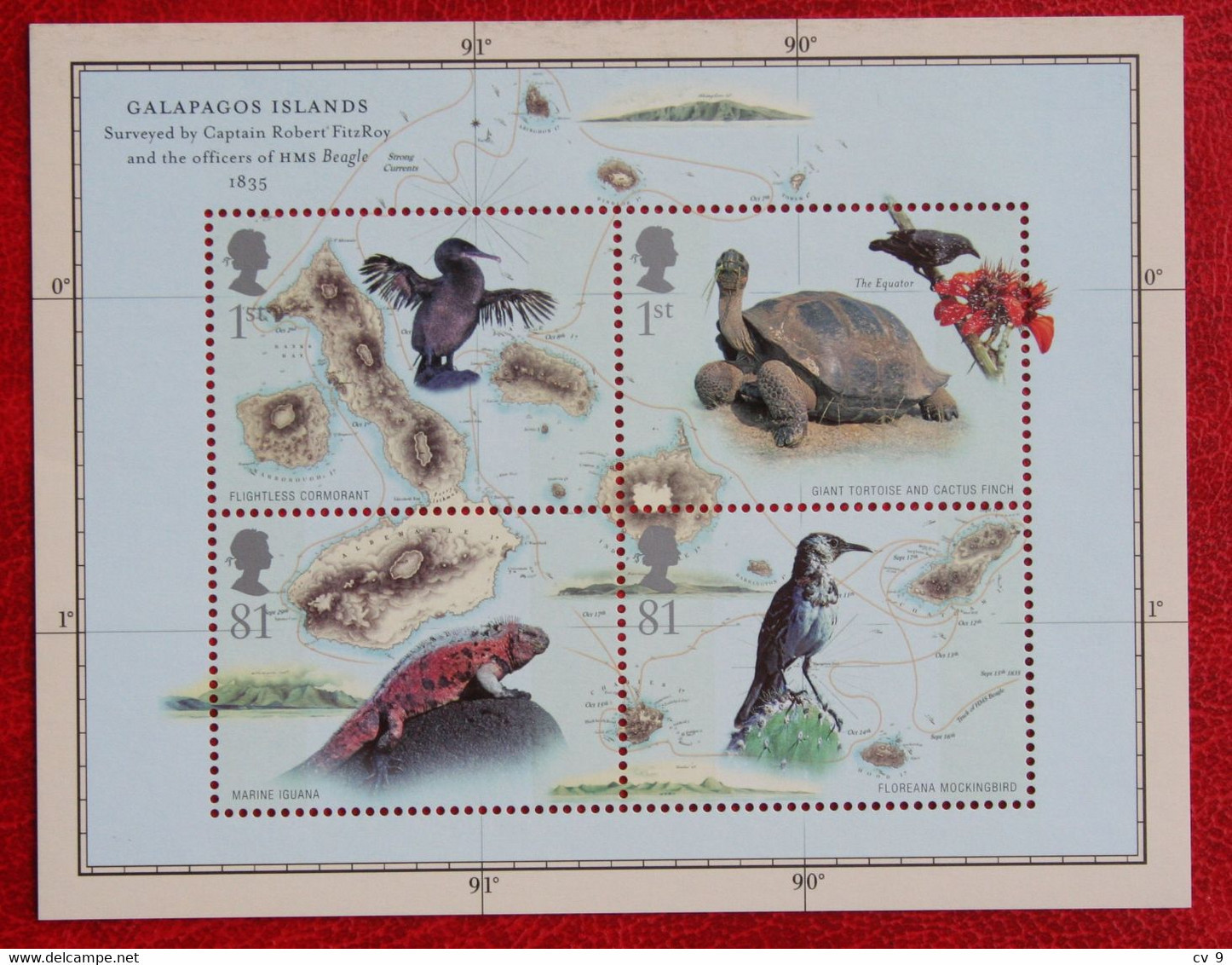 Charles Darwin Turtle Bird Vogel (Mi 2713-2716 Block 49) 2009 POSTFRIS MNH ** ENGLAND GRANDE-BRETAGNE GB GREAT BRITAIN - Nuovi