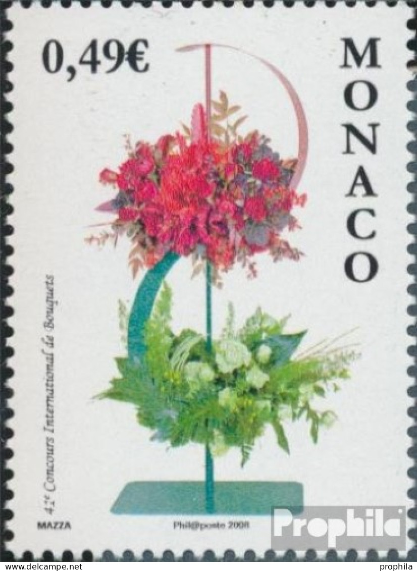 Monaco 2863 (kompl.Ausg.) Postfrisch 2008 Blumenbinderei - Ongebruikt