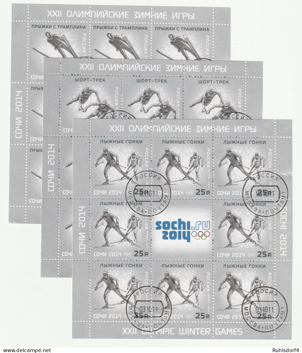 Russland: Olymp. Winterspiele Sotschi (III), Kleinbogen, Gest. - Blocks & Sheetlets & Panes