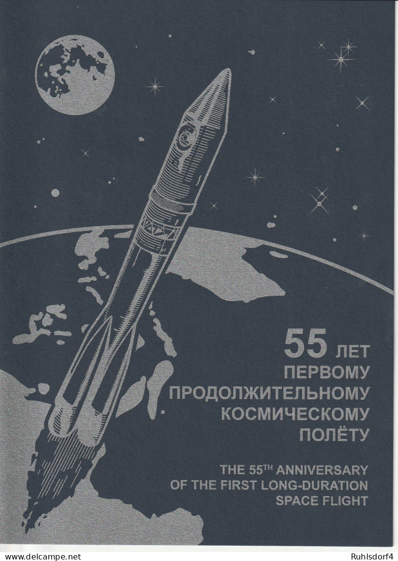 Russland: Kosmonaut Titow Mit Aufdruck, Kleinbogen Im Folder, ** (MNH) - Blocks & Kleinbögen