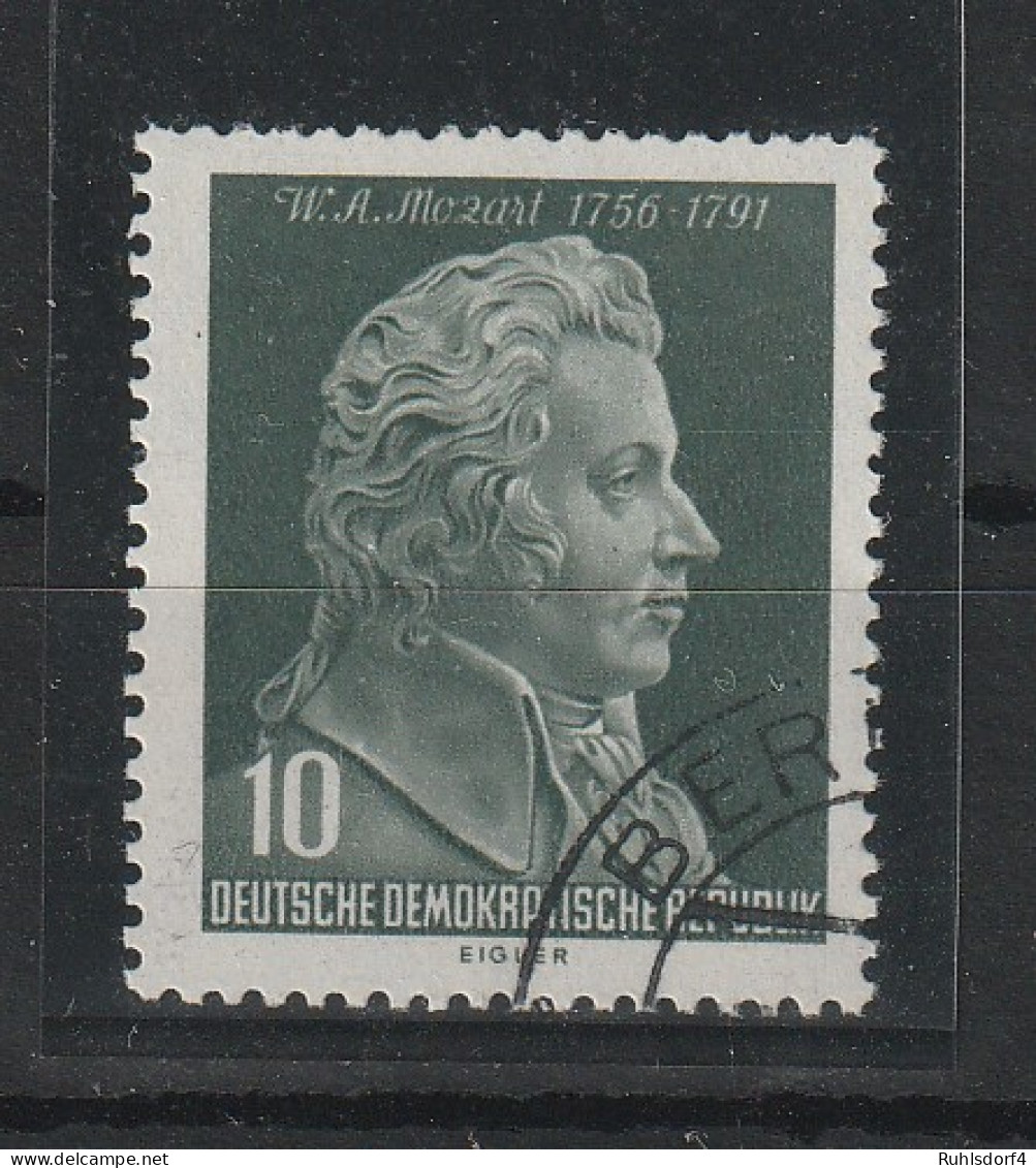 DDR Spezial: 10 Pfg. Mozart Mit PF I (Warze Auf Backe"), Gest., Geprüft - Abarten Und Kuriositäten