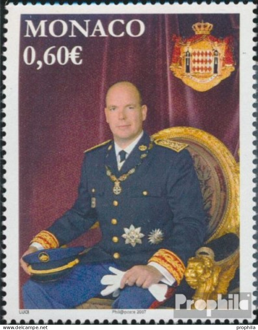 Monaco 2822 (kompl.Ausg.) Postfrisch 2006 Fürst Albert II. - Neufs