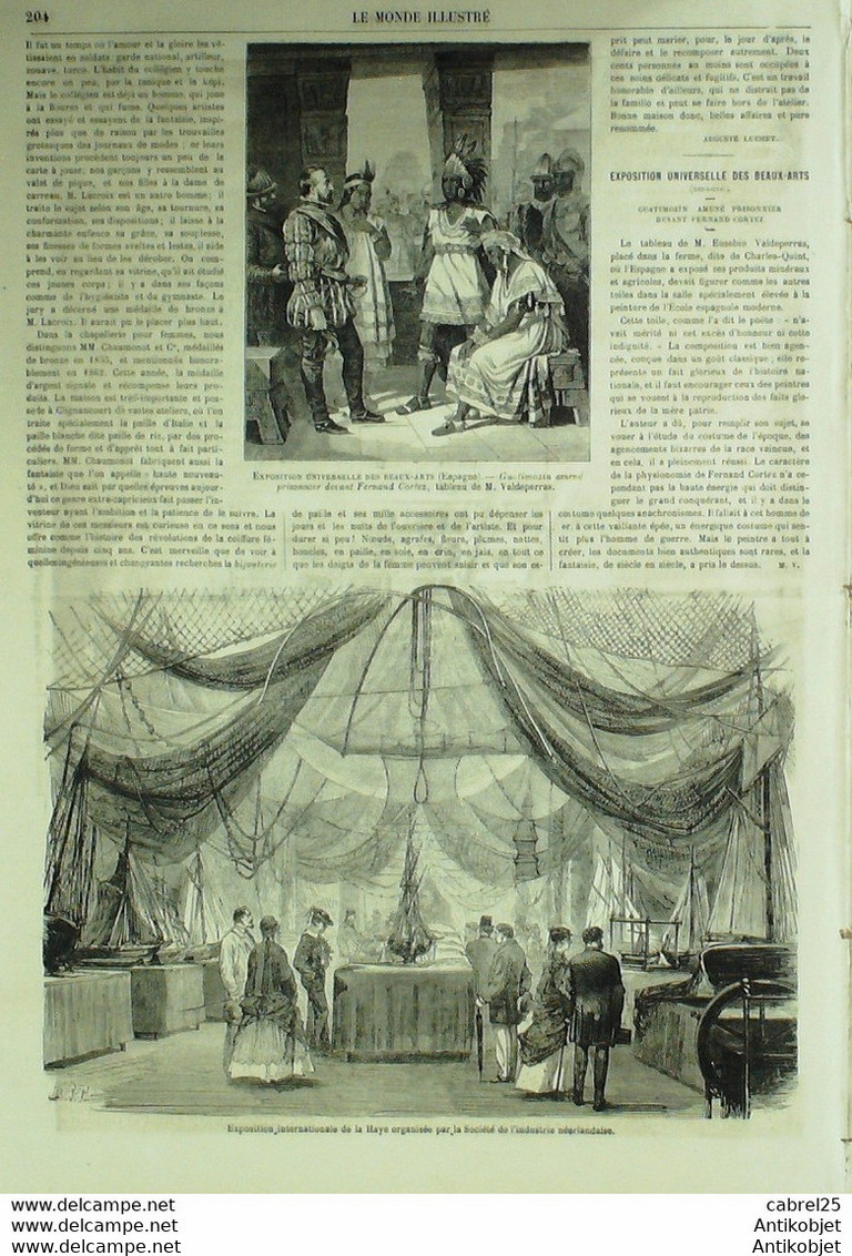 Le Monde Illustré 1867 N°546 BELLEME Japon Gouverneur SATZOUMA ISTHME De SUEZ Port SAID ISMALIA Chalouf S - 1850 - 1899