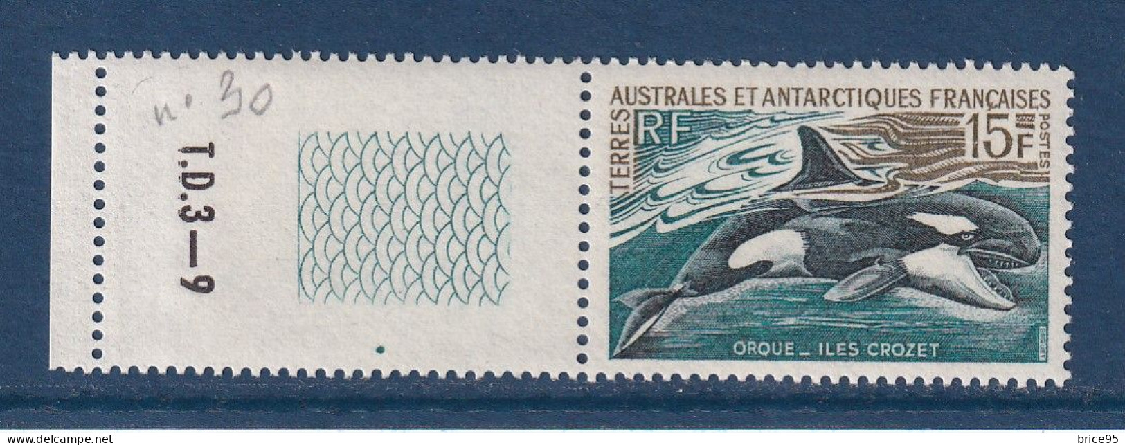 TAAF - Terres Australes Et Antarctiques Françaises - YT N° 30 ** - Neuf Sans Charnière - 1969 à 1970 - Unused Stamps
