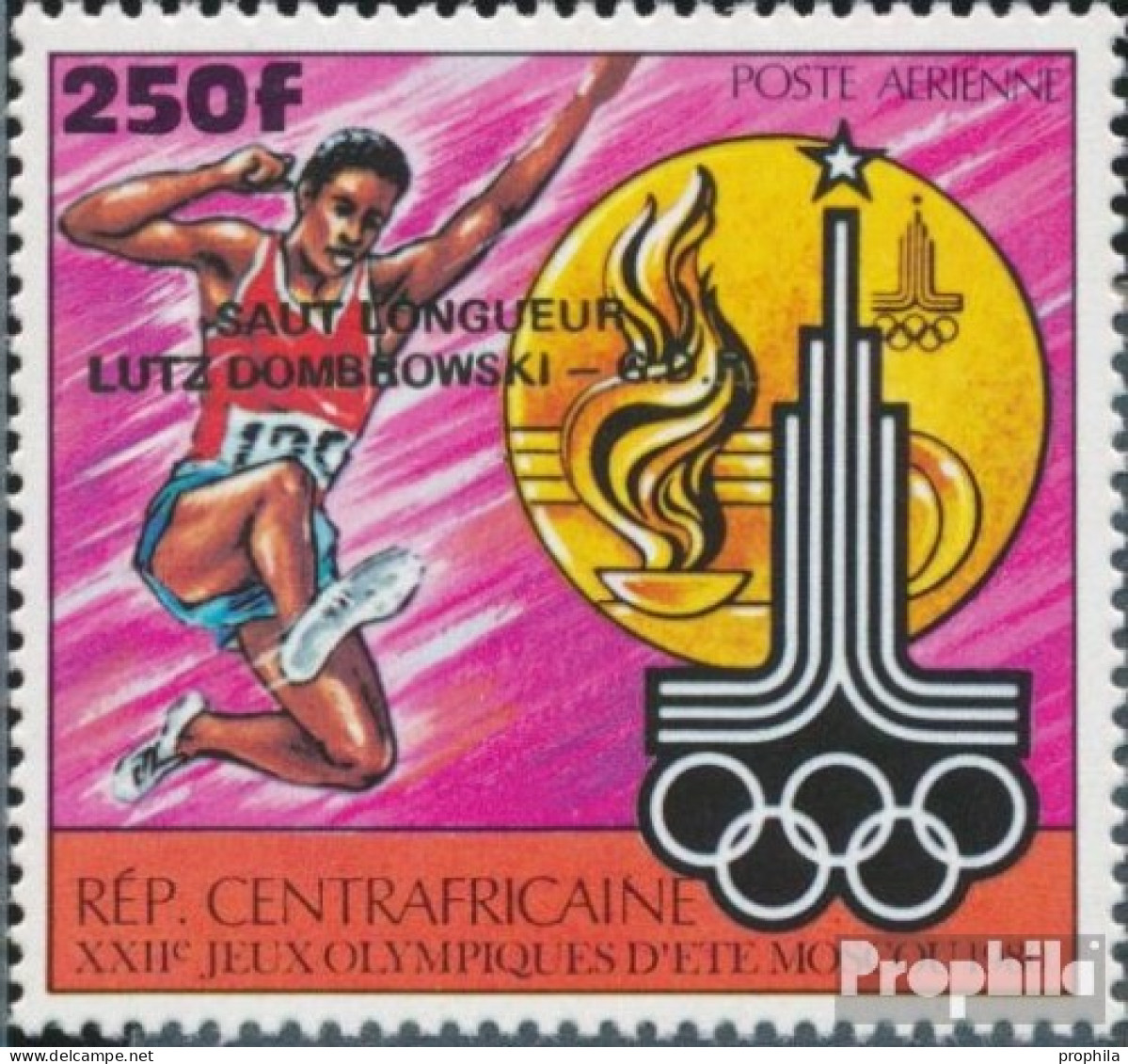 Zentralafrikanische Republik 732a (kompl.Ausg.) Postfrisch 1981 Olympia - Ongebruikt