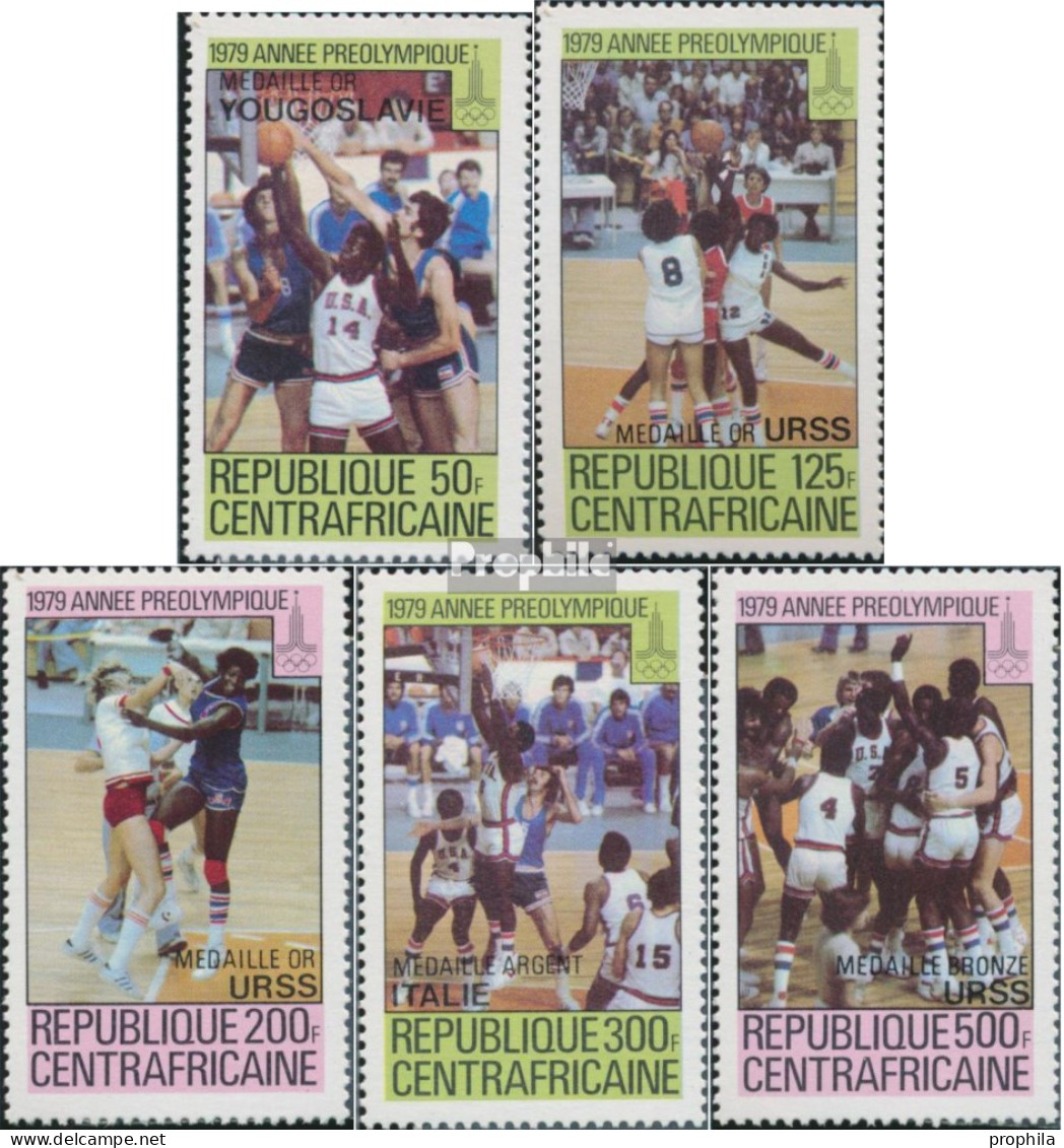 Zentralafrikanische Republik 697A-701A (kompl.Ausg.) Postfrisch 1980 Olympia - Unused Stamps