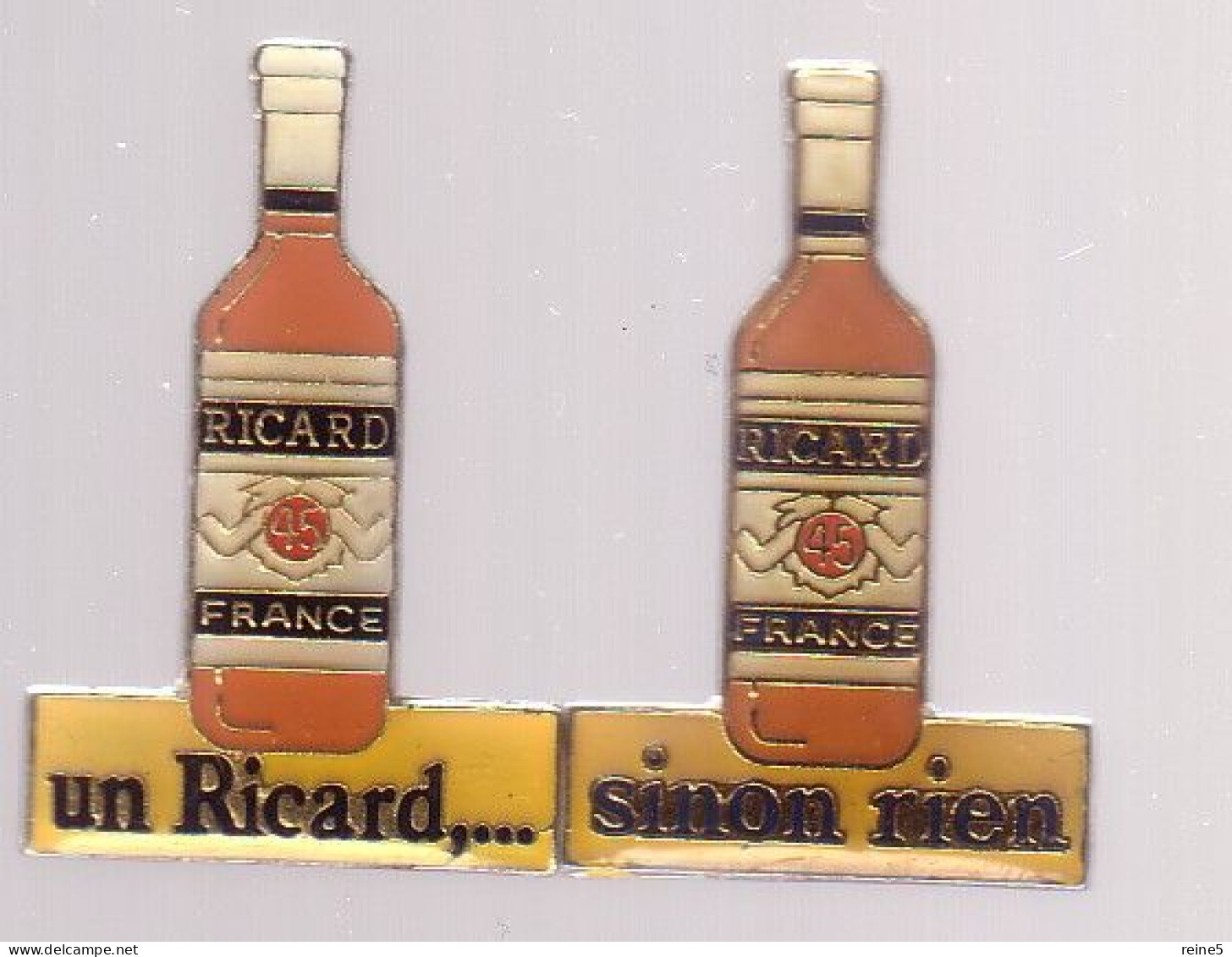 RICARD >> UN RICARD....SINON RIEN >> LES 2 PIN'S -TRES BON ETAT -REF-TTP-BOIS-Dec-3023 - Getränke