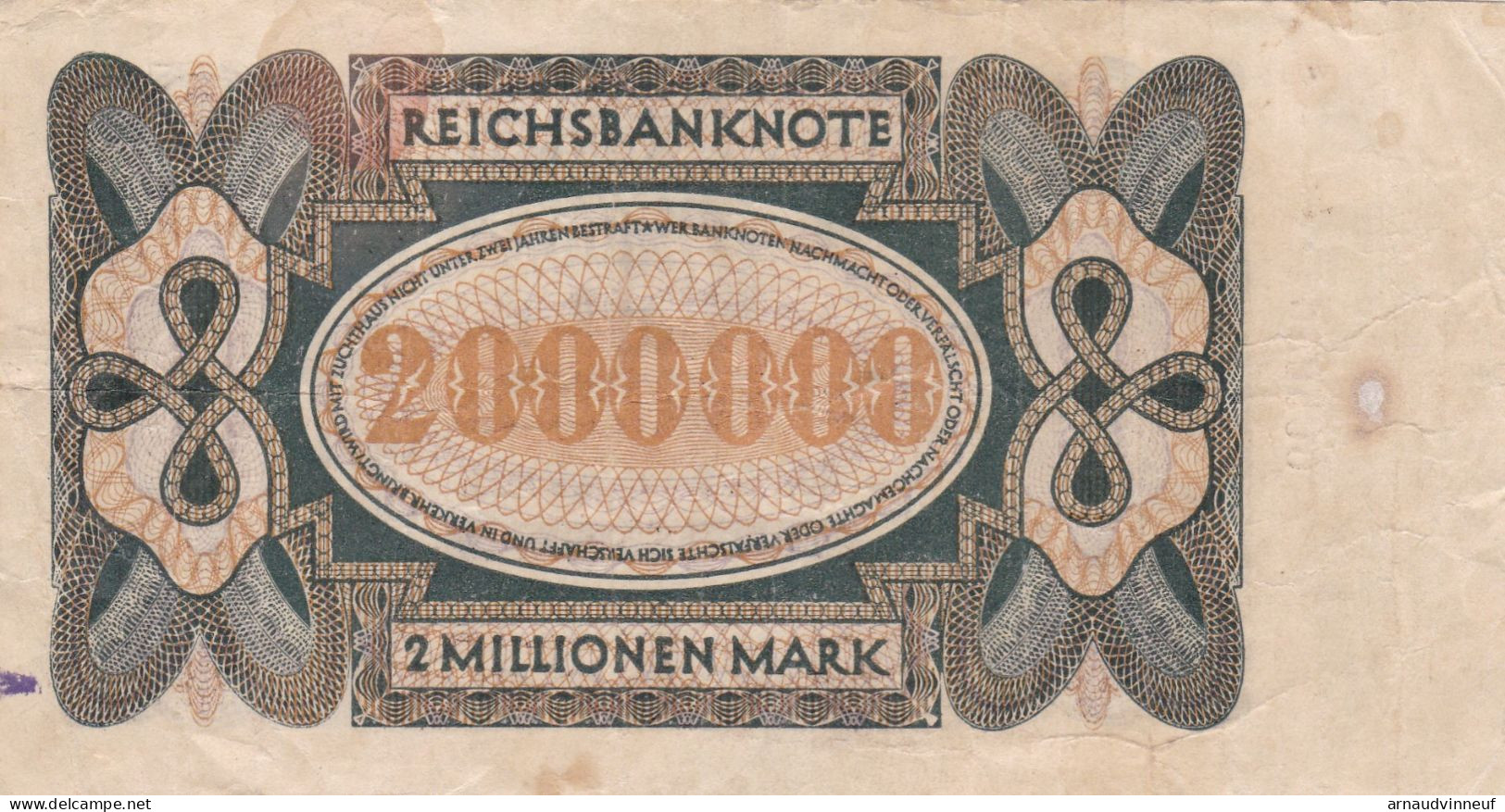 REICHSBANKNOTE 200000 1923 - Other & Unclassified