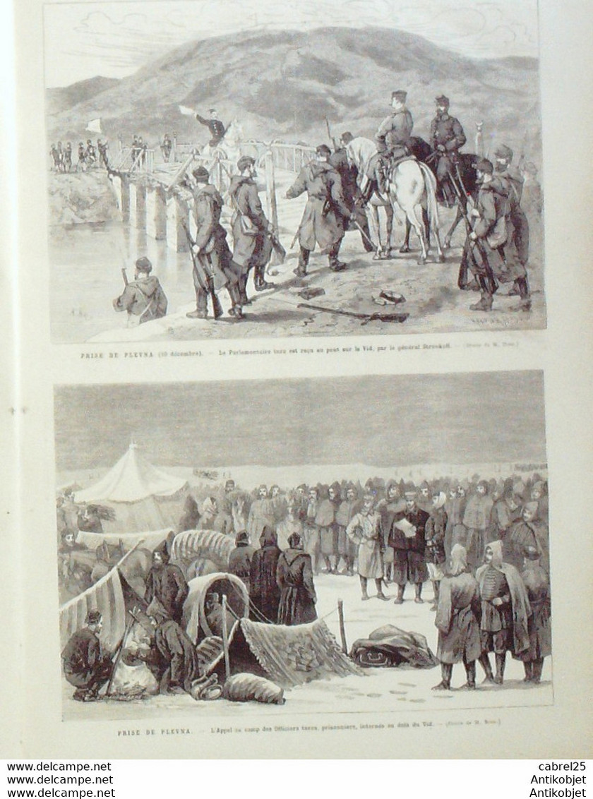 Le Monde Illustré 1878 N°1083 Roumanie PLEVNA Capitulation OSMAN PACHA DOLNJE DUBNIK Gal STROUKOFF - 1850 - 1899