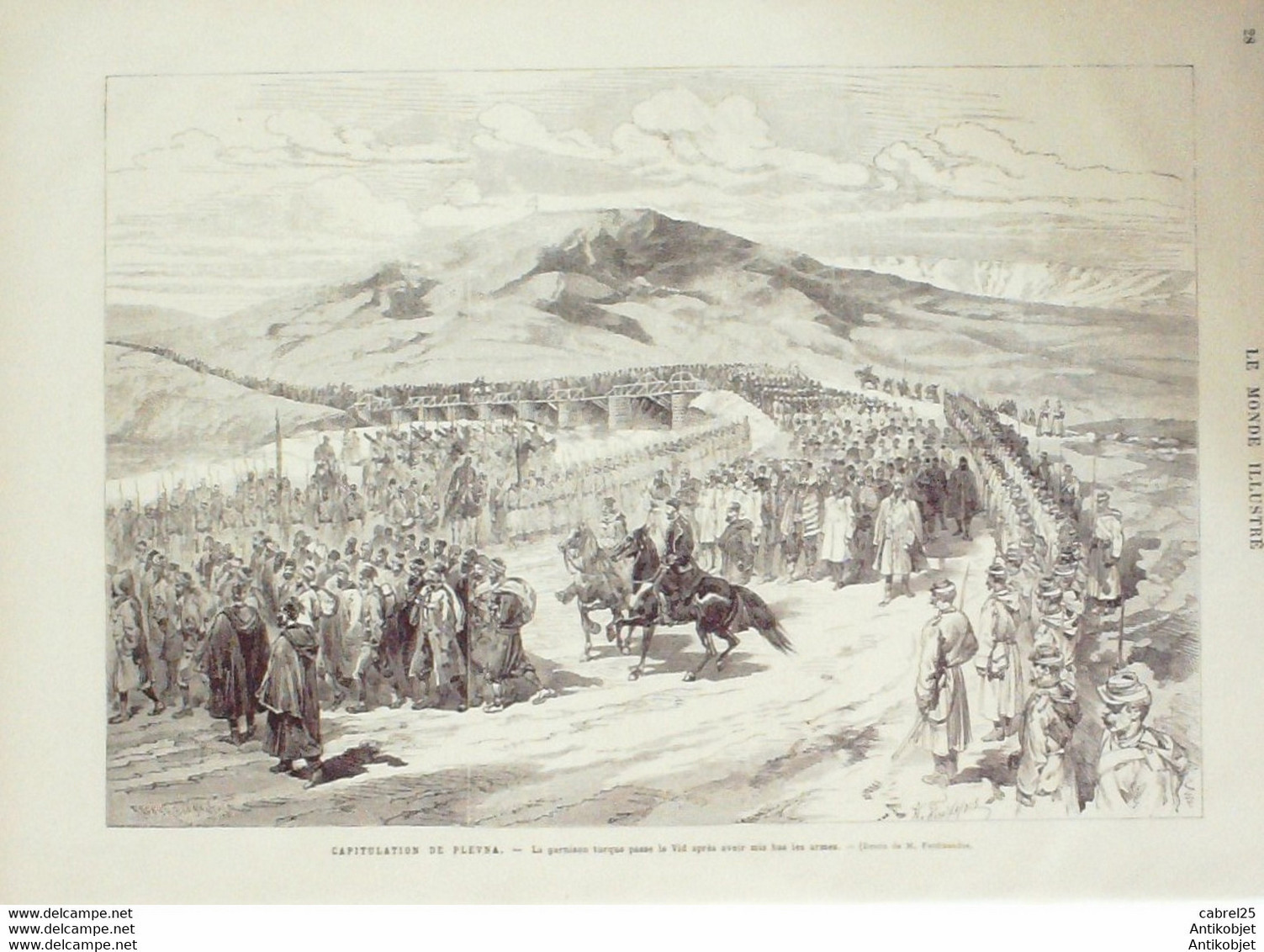 Le Monde Illustré 1878 N°1083 Roumanie PLEVNA Capitulation OSMAN PACHA DOLNJE DUBNIK Gal STROUKOFF - 1850 - 1899