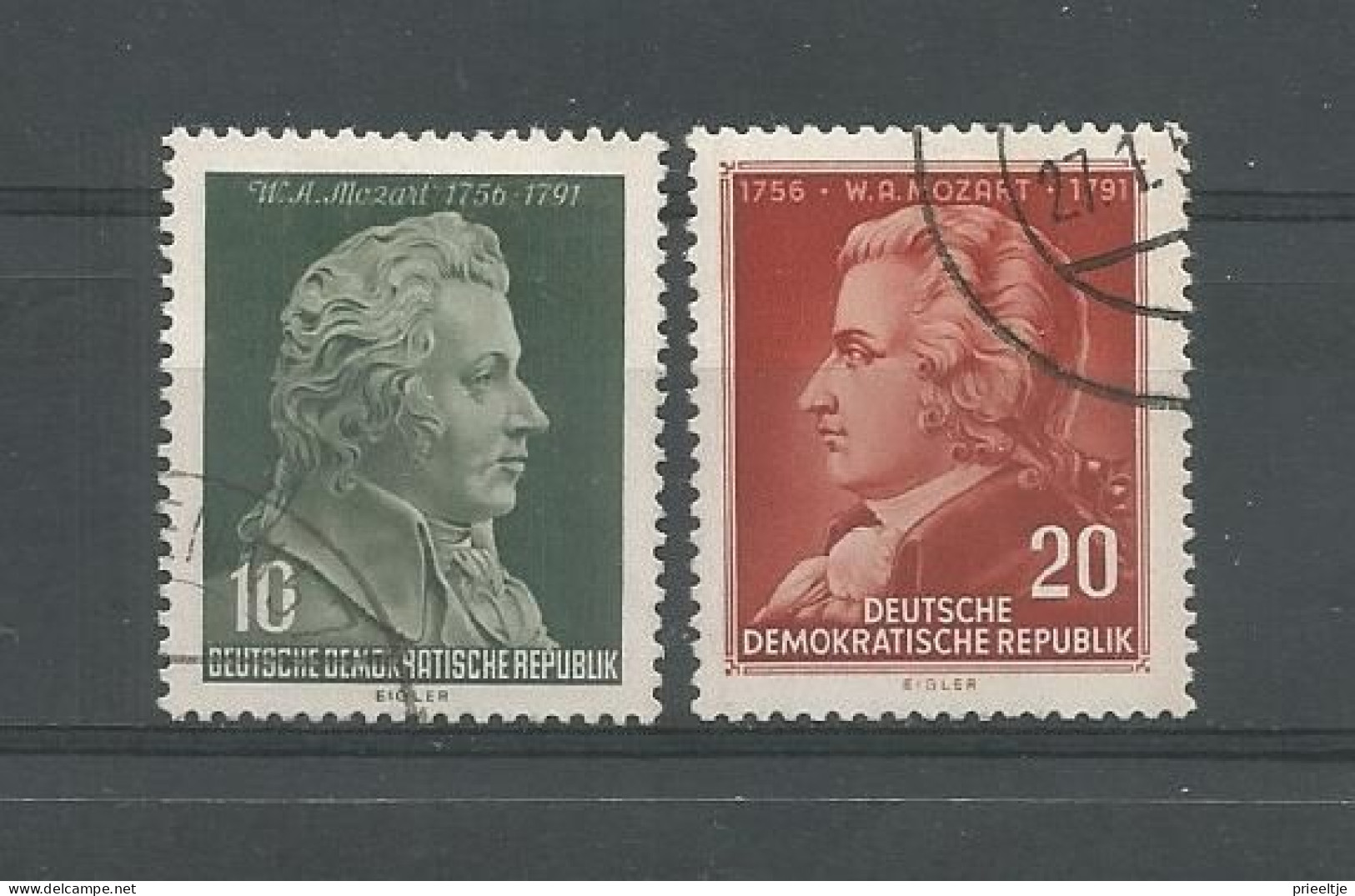 DDR 1956 Mozart Y.T. 235/236 (0) - Used Stamps