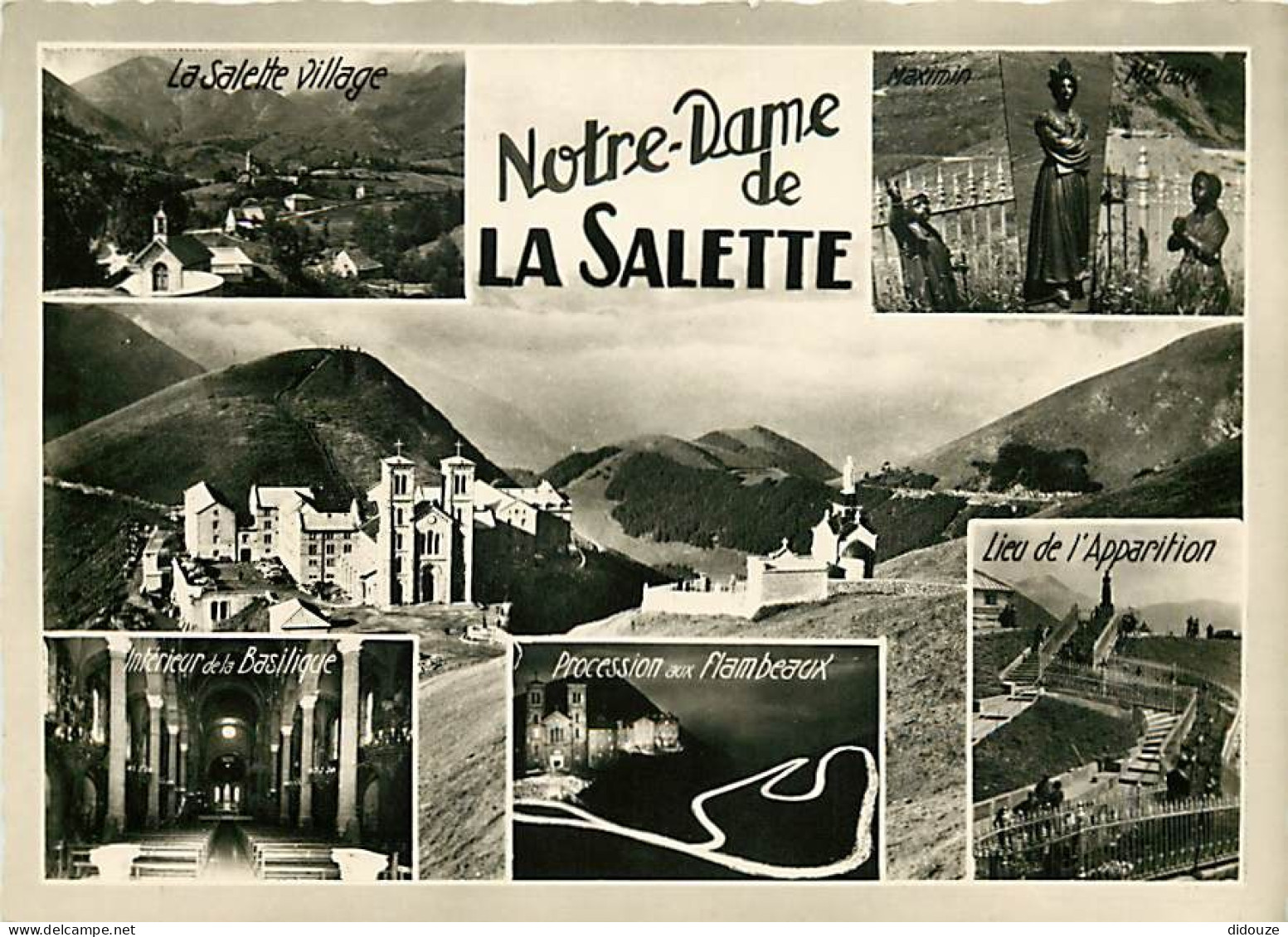 38 - La Salette - Pèlerinage De Notre Dame De La Salette - Multivues - Mention Photographie Véritable - Carte Dentelée - - La Salette
