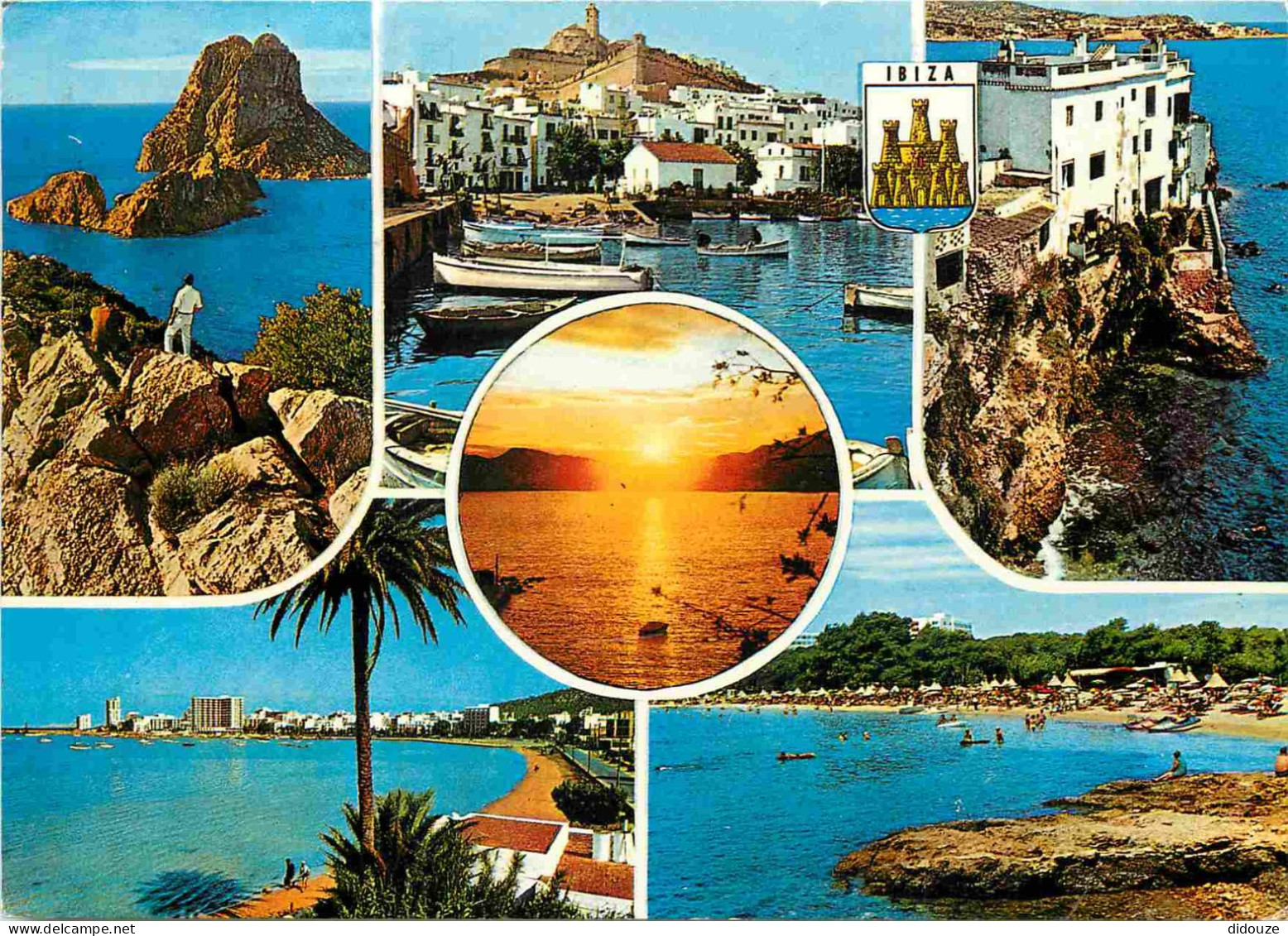 Espagne - Espana - Islas Baleares - Ibiza - Multivues - Blasons - CPM - Voir Scans Recto-Verso - Ibiza