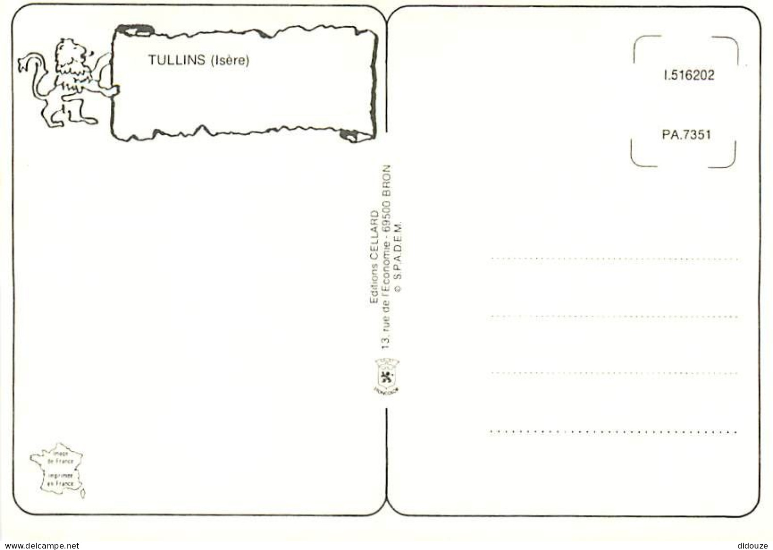 38 - Tullins Fures - Multivues - Blasons - Carte Neuve - CPM - Voir Scans Recto-Verso - Tullins