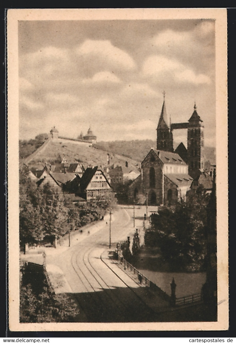 AK Esslingen A. Neckar, Stadtkirche Und Burg  - Esslingen