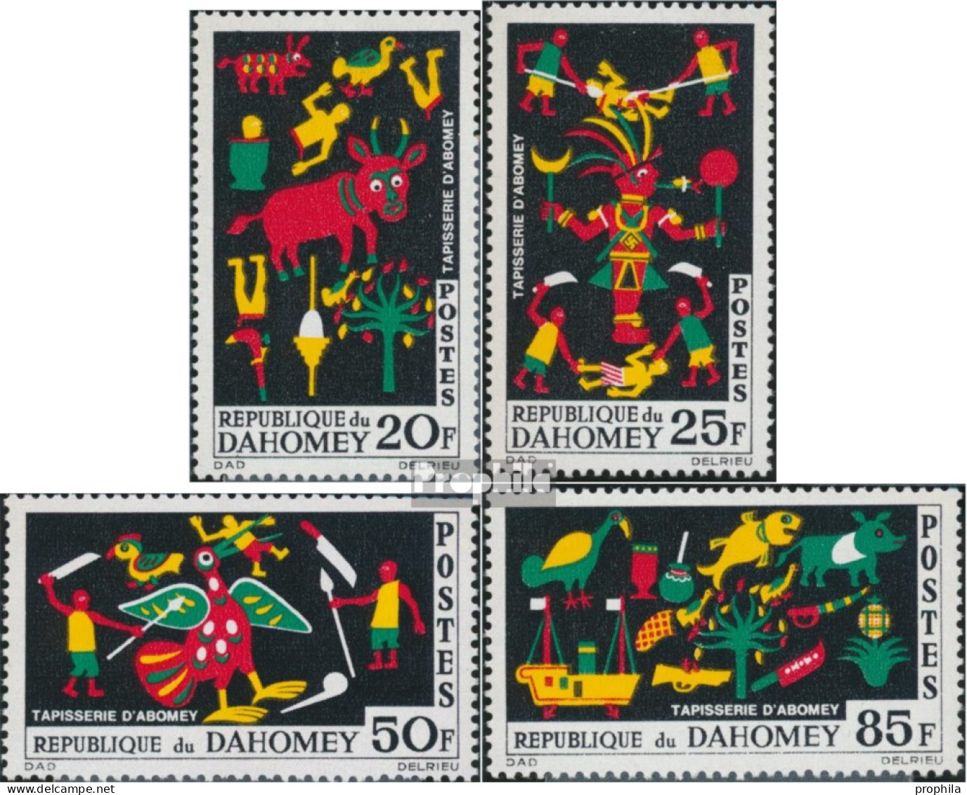 Dahomey 247-250 (kompl.Ausg.) Postfrisch 1965 Teppichkunst - Bénin – Dahomey (1960-...)