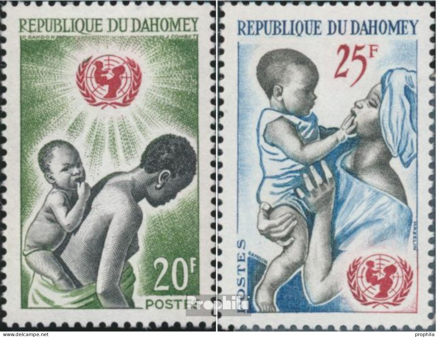 Dahomey 242-243 (kompl.Ausg.) Postfrisch 1964 UNICEF - Benin – Dahomey (1960-...)