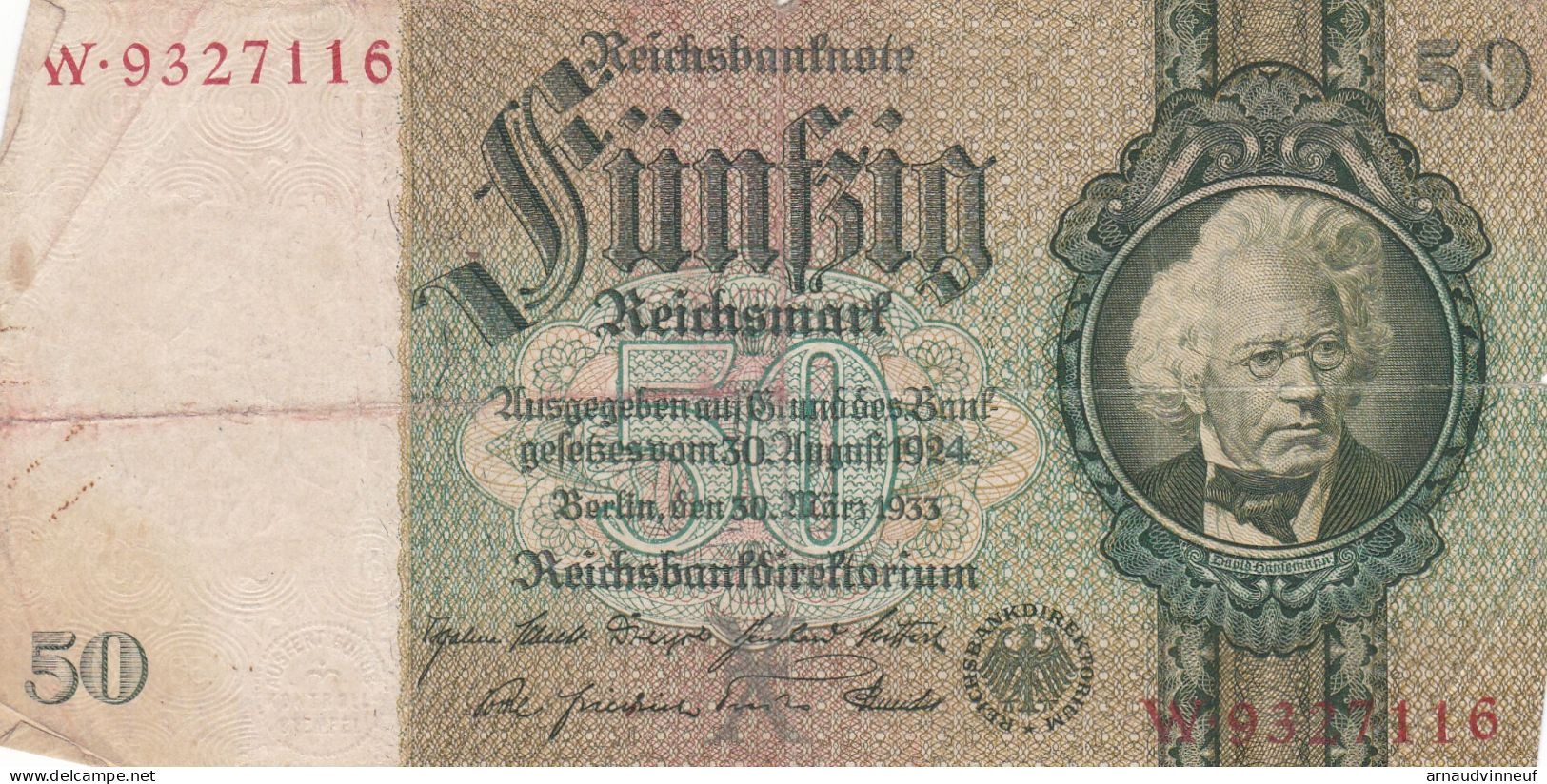 REICHSMARK 50 - Other & Unclassified