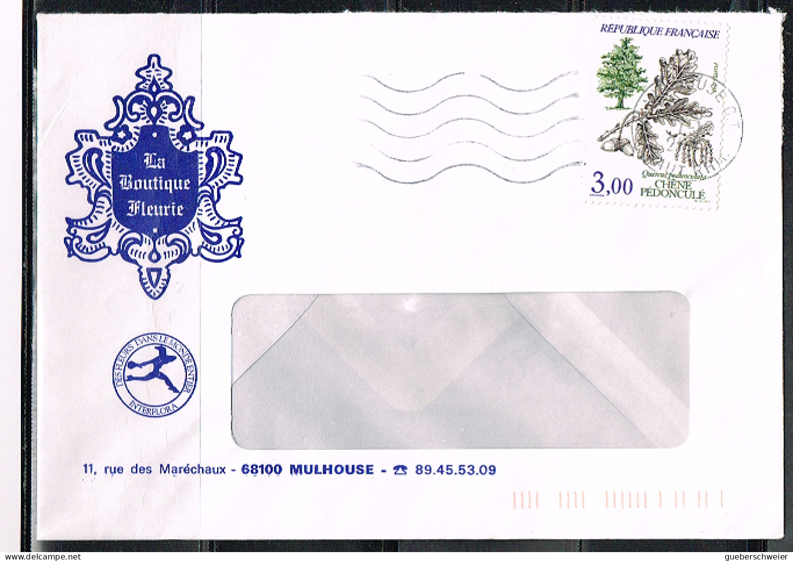 ARB-L84 - FRANCE N° 2386 Arbre Chêne Pédonculé Sur Lettre - Cartas & Documentos