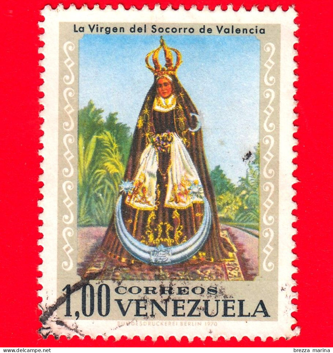 VENEZUELA - Usato -  1970 - La  Vergine Del Soccorso Di Valencia - 1.00 - Venezuela