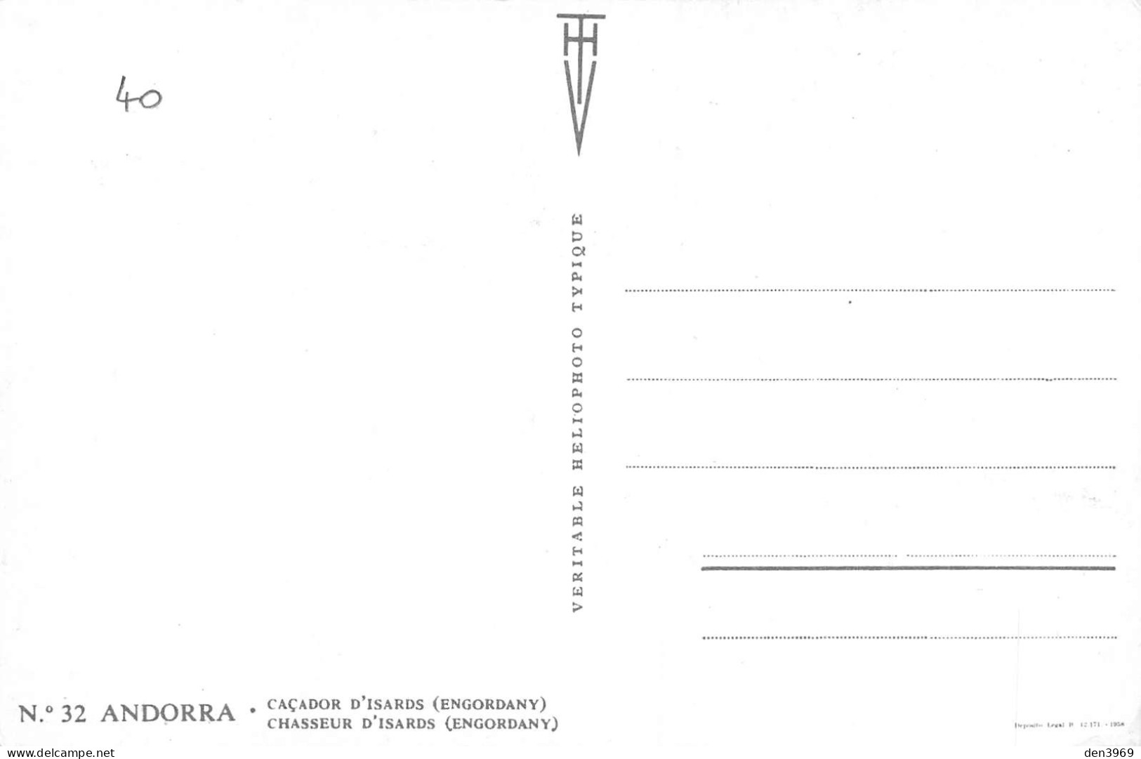 Andorre - ANDORRA - Chasseur (Caçador) D'Isards (Engordany) - Fusil - Andorra